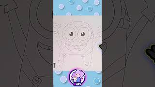 How To Draw a Minion Easy Step By Step Tutorial Drawing With AART #Shorts