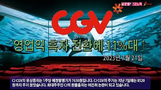 CJ CGV, 2분기 영업이익 흑자 전환에 주가 11%대↑