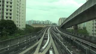 シンガポールLRT Sengkang線 East Loop　前面展望（Ranggung→Sengkang）右回り