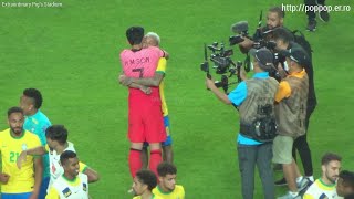 Post-match Neymar.Jr walking barefoot,Brazil National Team players 20220602 South Korea vs Brazil