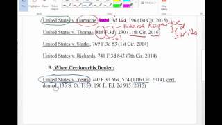 Legal Citation for Federal Cases