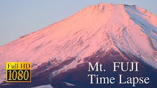 [Full-HD] Crimson Fuji at Dawn (Time Lapse)