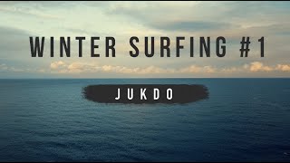 Winter surfing droneshot mavic mini 겨울서핑 드론샷 DJI 매빅미니 영상 양양 죽도 #1