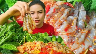 ตำกุ้งสดสะไบนางกรุบกรอบ เผ็ดนัวร์น้ำปลาร้า เเกล้มมะระขี้นกขมๆเเซ่บสะใจ|ส้มซ่าพาเเซ่บ