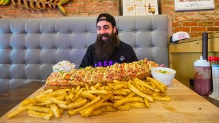 THE HARDEST CHALLENGE I'VE DONE THIS YEAR...THE WORLD'S BIGGEST LOBSTER ROLL | BeardMeatsFood