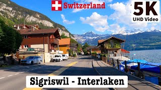 Sigriswil - Interlaken, Switzerland Summer Cab Ride | 4K UHD Video