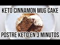 🧁KETO CINNAMON CINNABON MUG CAKE | POSTRE KETO EN 3 MINUTOS | Manu Echeverri