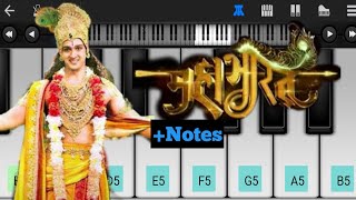 महाभारत l Mahabharata Title Song Piano Tutorial l With Notes l