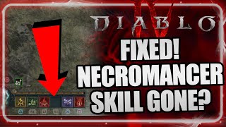 Necromancer Missing Raise Dead Skill Gone and how to get it back!