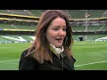 aviva stadium vip reporter ireland v wales pitch side interview