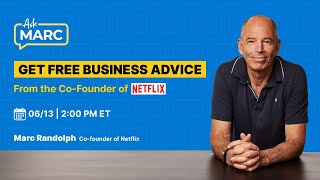 Ask Marc Randolph (Co-Founder of Netflix) - Live Q\u0026A