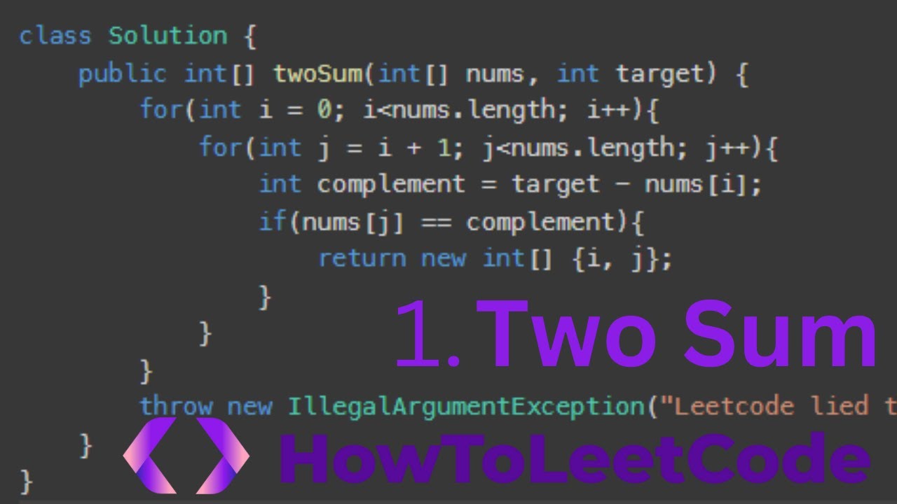 1 Two Sum Leetcode Step By Step Solution Video Two Sum Explained 1 Two Sum Leetcode Step By Step Solution Video Two Sum Explained