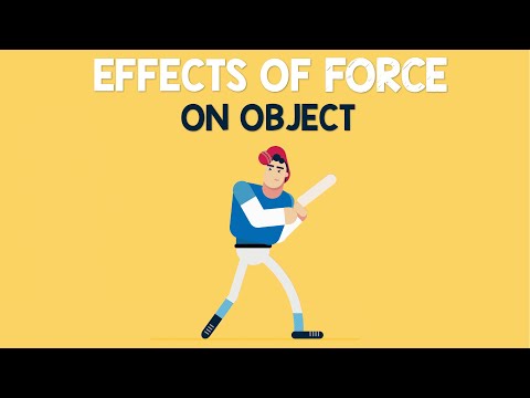 What 3 things can a force do to an object?