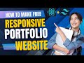 Create a Stunning Responsive Portfolio Website using React + Tailwind | Portfolio website in React
