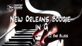 New Orleans Boogie Woogie Backing Track in G Blues