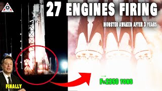 FINALLY! Falcon Heavy 27 Engines Static Fire... ready to reach orbit after 3 long years awaited