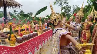 Ceremony Worshipping Khun Chang (Holy Thai Rich Man) at Khun Chang Shrine, Suphanburi Province