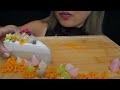 asmr kanom thong ขนมทองเอก *traditional thai dessert no talking eating sounds n.e let s eat