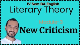 📚|   New Criticism: Literary Criticism |Calicut University BA English (4th Semester) Malayalam