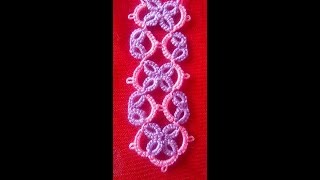 106-Shuttle tatting#Lesson-28, double lace (Hindi/Urdu)