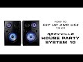 HOW TO SET UP YOUR HOUSE PARTY 10 Ten inch party speakers with booming bass and Beat Sync Party LEDS