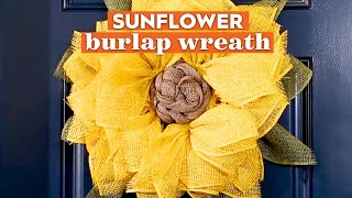 Easy DIY Sunflower Burlap Wreath Tutorial | Basics | Better Homes \u0026 Gardens