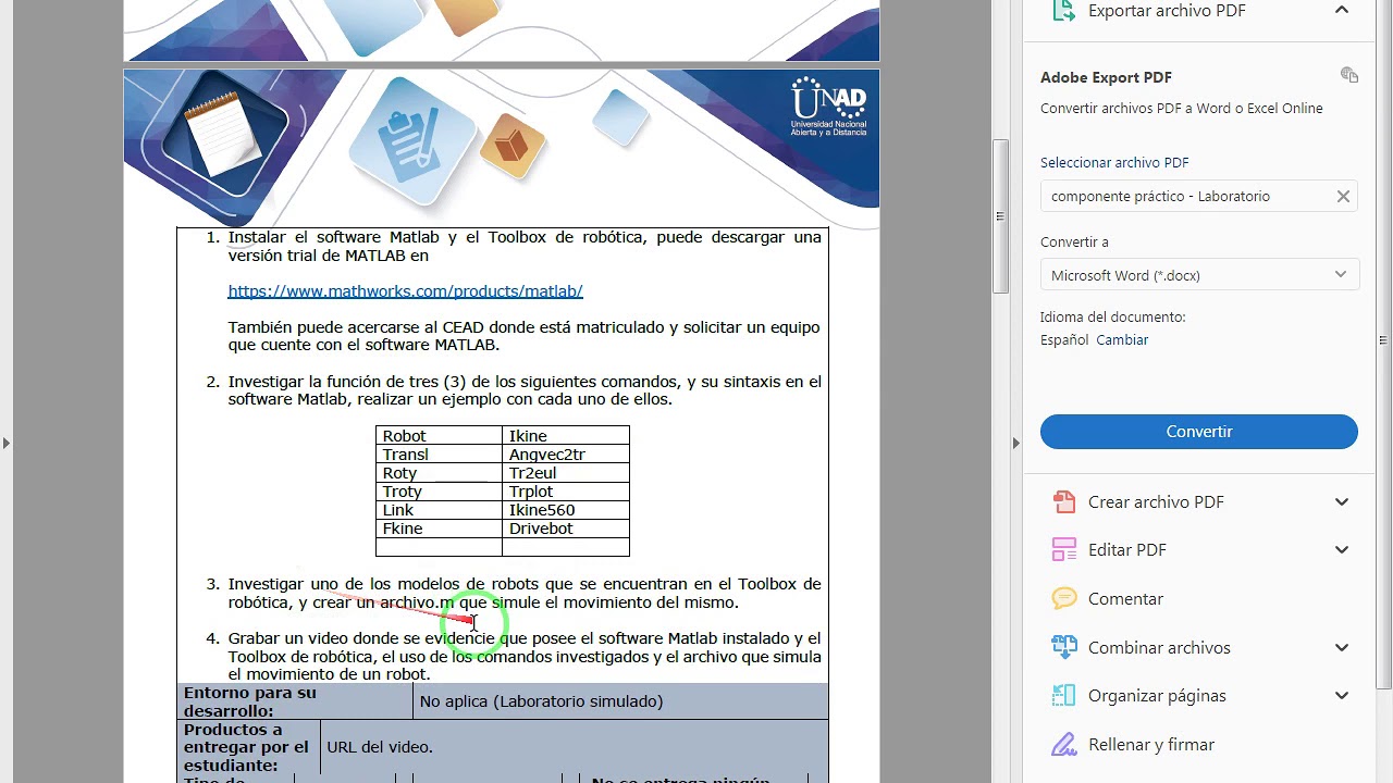 Practica 1 Robotica Youtube