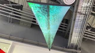 InfoComm 2022: Barco Demos Laser Projection Mapping, Warping onto Carbon Black ALR Projection Screen