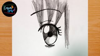 Anime Eye Drawings || how to draw anime eye easy || YouTube