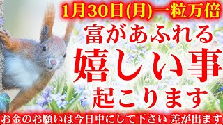 【1分聞き流して下さい】このあと「本物の」嬉しい事が起こります🌞人生が激変するほどの巨万の幸せを引き寄せる周波数の動画🌞1月30日一粒万倍の浄化音楽 邪気祓い 幸運体質チューニング