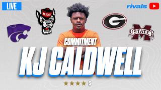 KJ Caldwell LIVE COMMITMENT | TOP 100 S Chooses Between Georgia, Miss. St, Kansas State and NC State