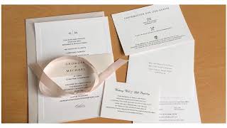 Wedding invitations and other details