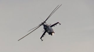 RIAT 2022 - Hind! Hungarian Air Force Mi-24P role demo