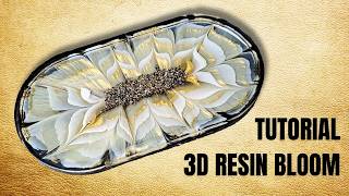 Gold Trinket Tray 3D RESIN BLOOM Tutorial