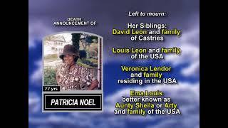 Patricia Noel ~ Long Obituary