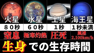 【ゆっくり解説】惑星に生身で降りた時、どれくらい持つのか？