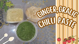 How to make Ginger Garlic Chilli paste | How to preserve Ginger Garlic (homemade)