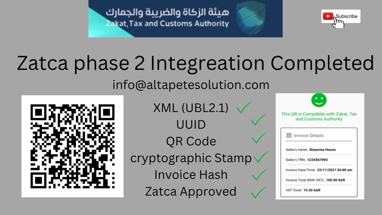 Zatca E Invoicing Phase Two Solution For Ksa Integration Completed