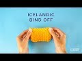 Knitting in Under a Minute - ICELANDIC BIND OFF