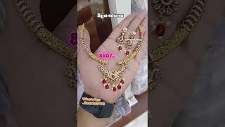 Just 880/- WhatsApp to order -7032799116 #imitationjewelleryatverylowprice #necklace