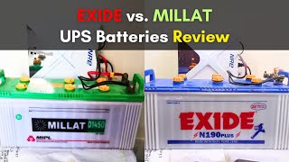 Exide vs. Millat UPS Batteries Review | Best Battery Buy | Efficient UPS batteries