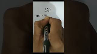 how to write number 140 (Day-140)(20-05-22) #shorts