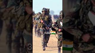 😎 Top 5 most strongest military in the World #short #indianarmy