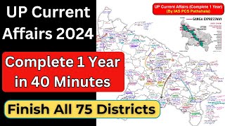 One *Single* Video - Complete 75 Districts Current Affairs...UPPCS 2024