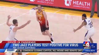 Utah Jazz players with coronavirus