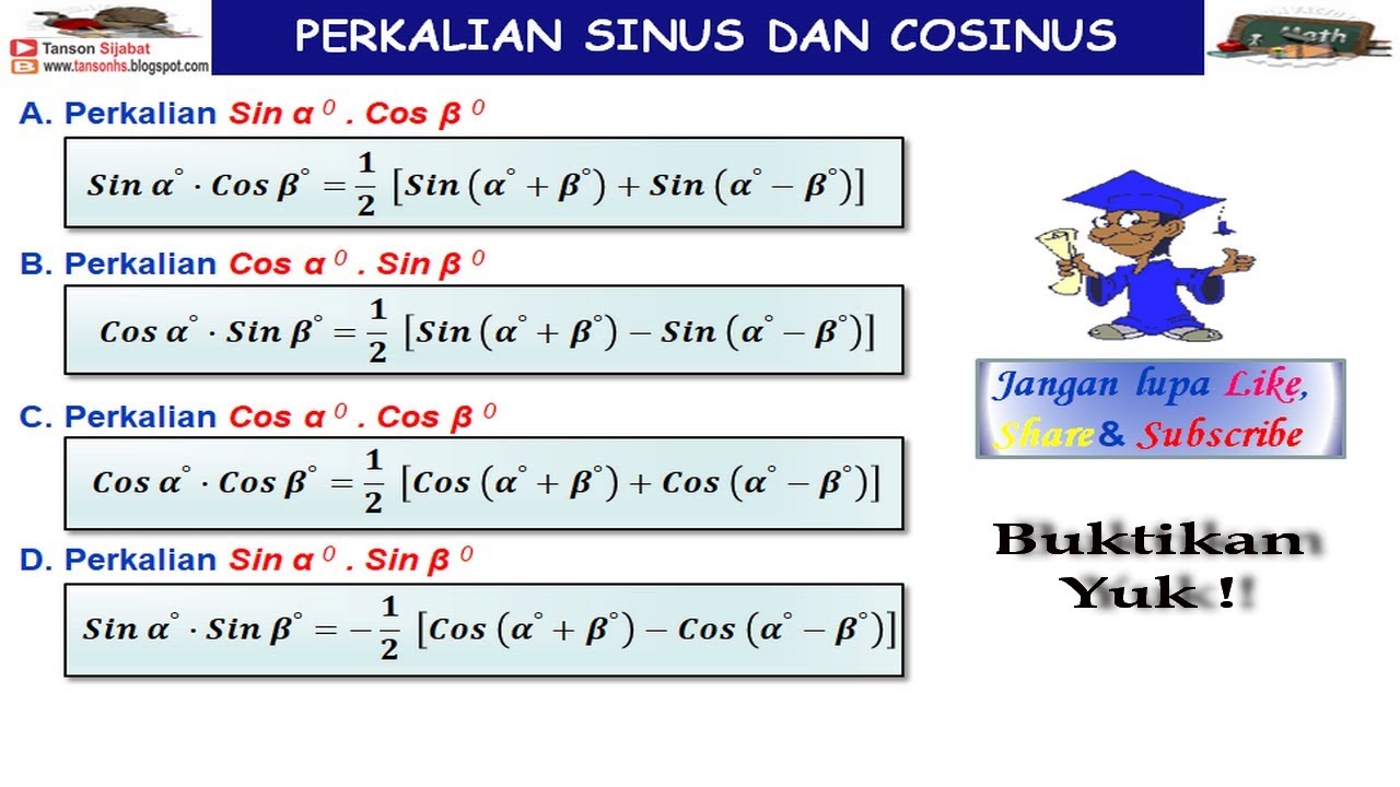 Contoh Soal Rumus Perkalian Sinus Dan Cosinus | LEMBAR EDU