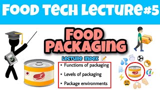 FOOD PACKAGING 🥫 | Food Tech Lecture #5 | Basics of Food Packaging | FSO Exams