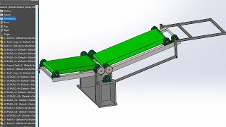 Solidworks tips #26 adjustable belt conveyor tutorial