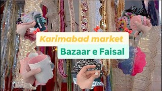 Karimabad | Bazaar e Faisal | Karachi famous market | Co-ord sets | jewellery .🛍️🧶🪡