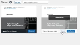 How to create a Child Theme in Wordpress without Plugin